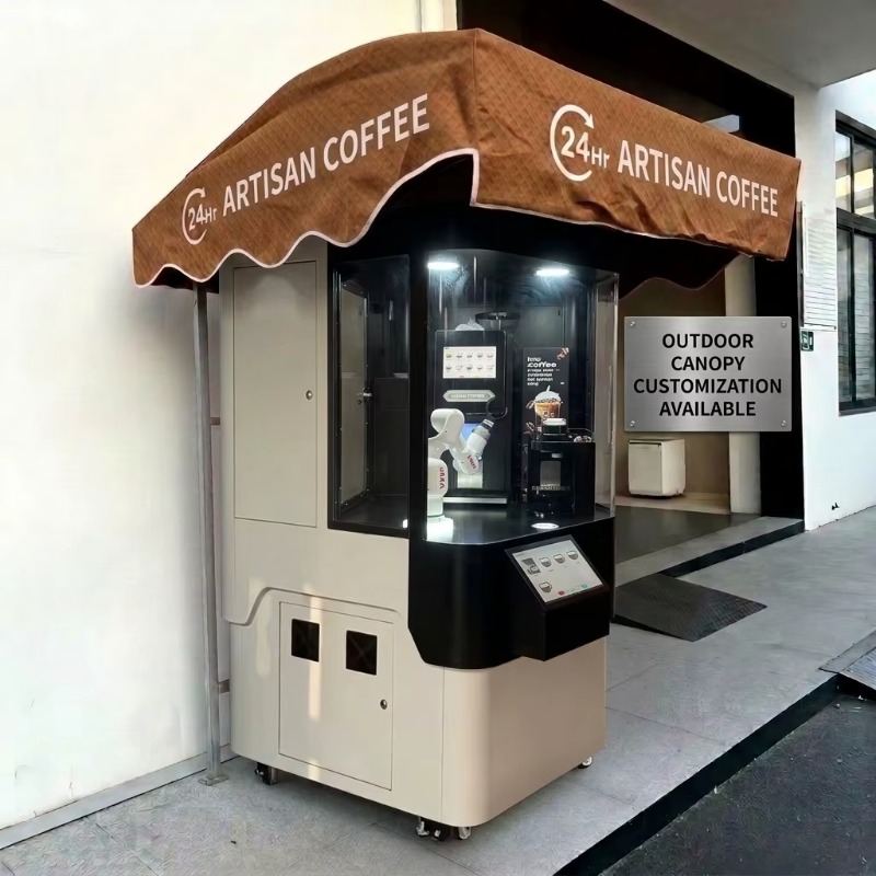 Coffee Equipment Service - 業務用ロボットアーム式コーヒー自動販売機 オートサービス タッチスクリーン 多種類ドリンク対応 オフィスビル・モール向け