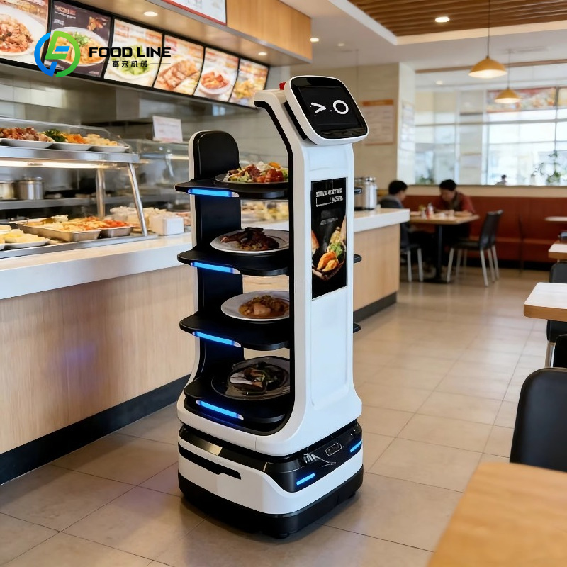 Coffee Equipment Service - カスタマイズ可能なスマートフードデリバリーロボットレストランサービス機器、自動運転コーヒーショップウェイター、アプリ制御、自動充電機能付き
