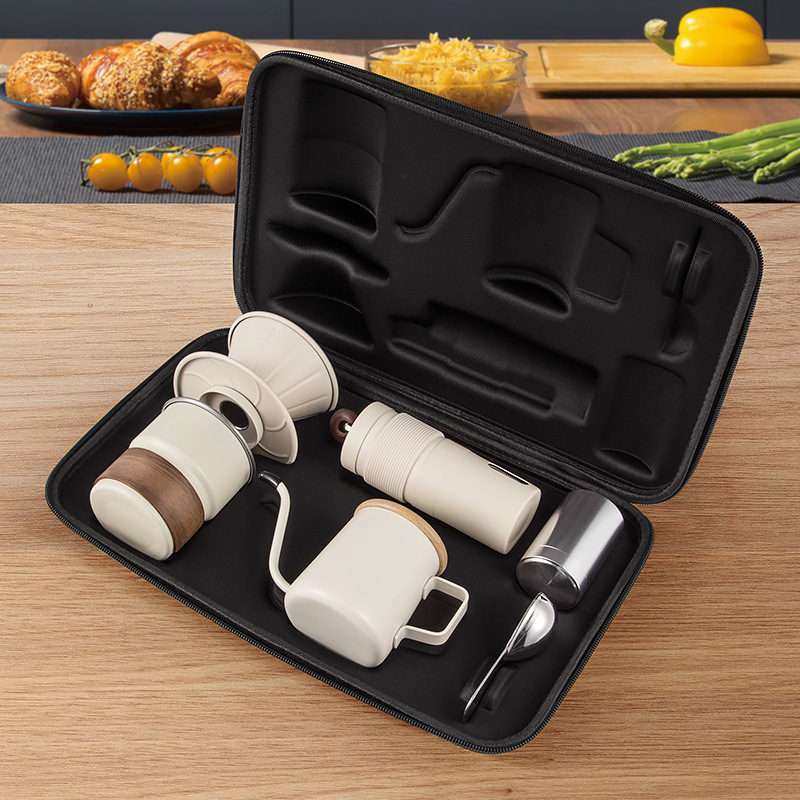 Coffee Equipment Gift Set - 手淹れコーヒーポットセット、ポータブルコーヒーメーカー、アウトドアキャンプ用コーヒー器具、ギフトフルセット