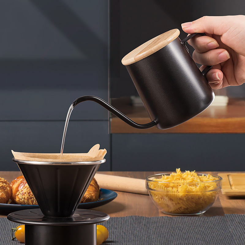 Coffee Equipment Gift Set - 手淹れコーヒーポットセット、ポータブルコーヒーメーカー、アウトドアキャンプ用コーヒー器具、ギフトフルセット