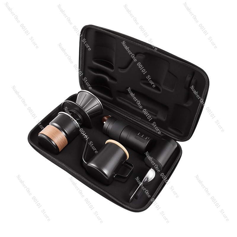 Coffee Equipment Gift Set - ポータブルハンドドリップコーヒーメーカーセット アウトドアキャンプ用 ポアオーバーコーヒーブリュワーキット 完全マニュアルバリスタ装備 ギフトボックス