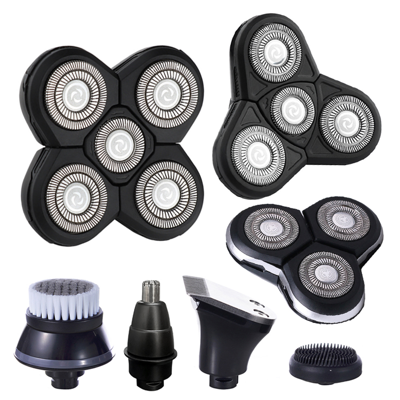 Group Head Brush - 交換用電気シェーバーヘッド鼻トリマーバリカンヘッドフェイシャルクリーニングブラシスペア 3D 4D 5D フローティングかみそりひげヘッド
