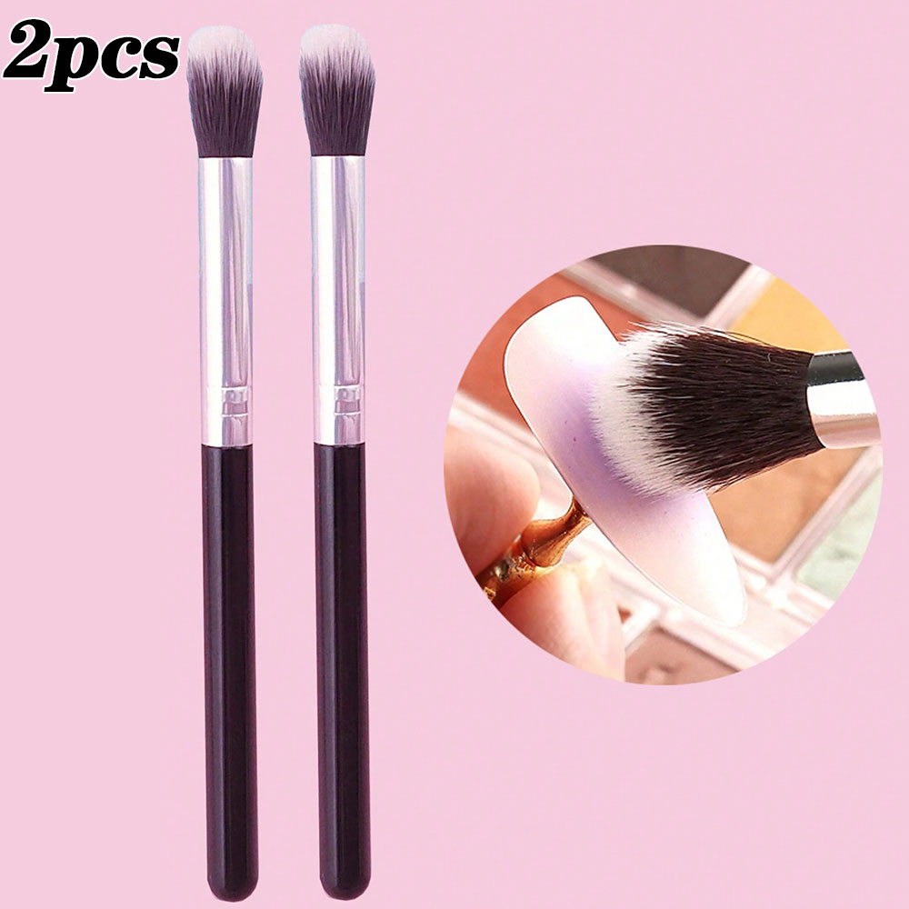 Group Head Brush - 2 ピース/セットネイルアートグラデーションブラッシュブラシオンブルスマッジペイントペン太いヘッド木製ハンドルネイルアートブラシネイルアートツール 12 センチメートル