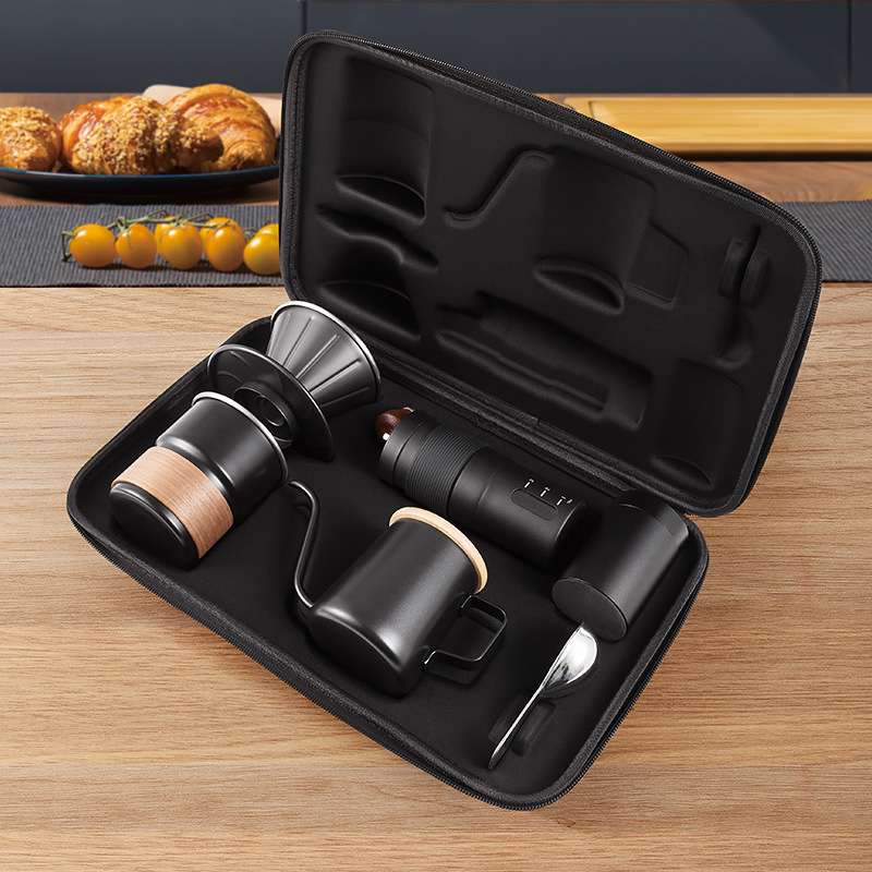 Coffee Equipment Gift Set - 手淹れコーヒーポットセット、ポータブルコーヒーメーカー、アウトドアキャンプ用コーヒー器具、ギフトフルセット