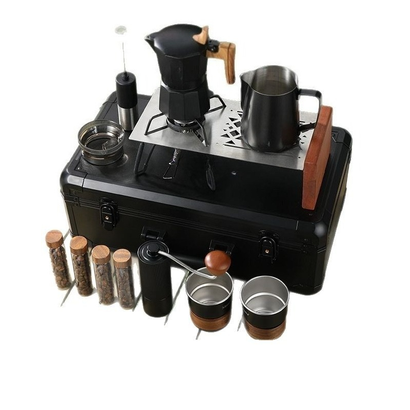 Coffee Equipment Gift Set - セットギフトボックス手淹れコーヒーポットアウトドアキャンプコーヒー器具収納器具