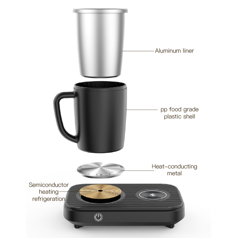 スマート55度350mlスクエア型ドリンクウェア自己加熱冷却 - Coffee Equipment Gift Set のレビューと価格