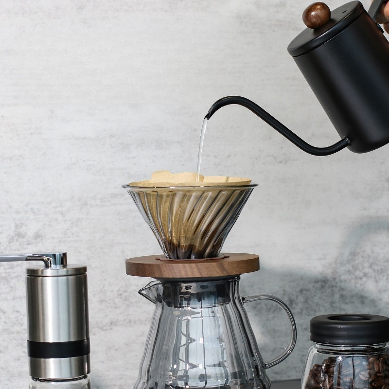 手淹れコーヒーポットセットギフトボックス、家庭用アウトドア用 - Coffee Equipment Gift Set のレビューと価格