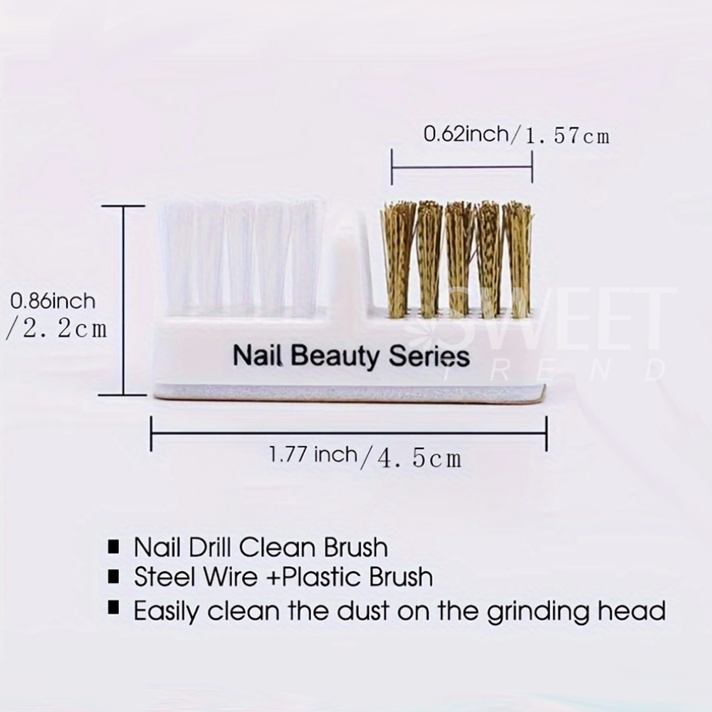 5 個電気爪研削ヘッドクリーニングブラシポータブルマニキュア - Group Head Brush のレビューと価格