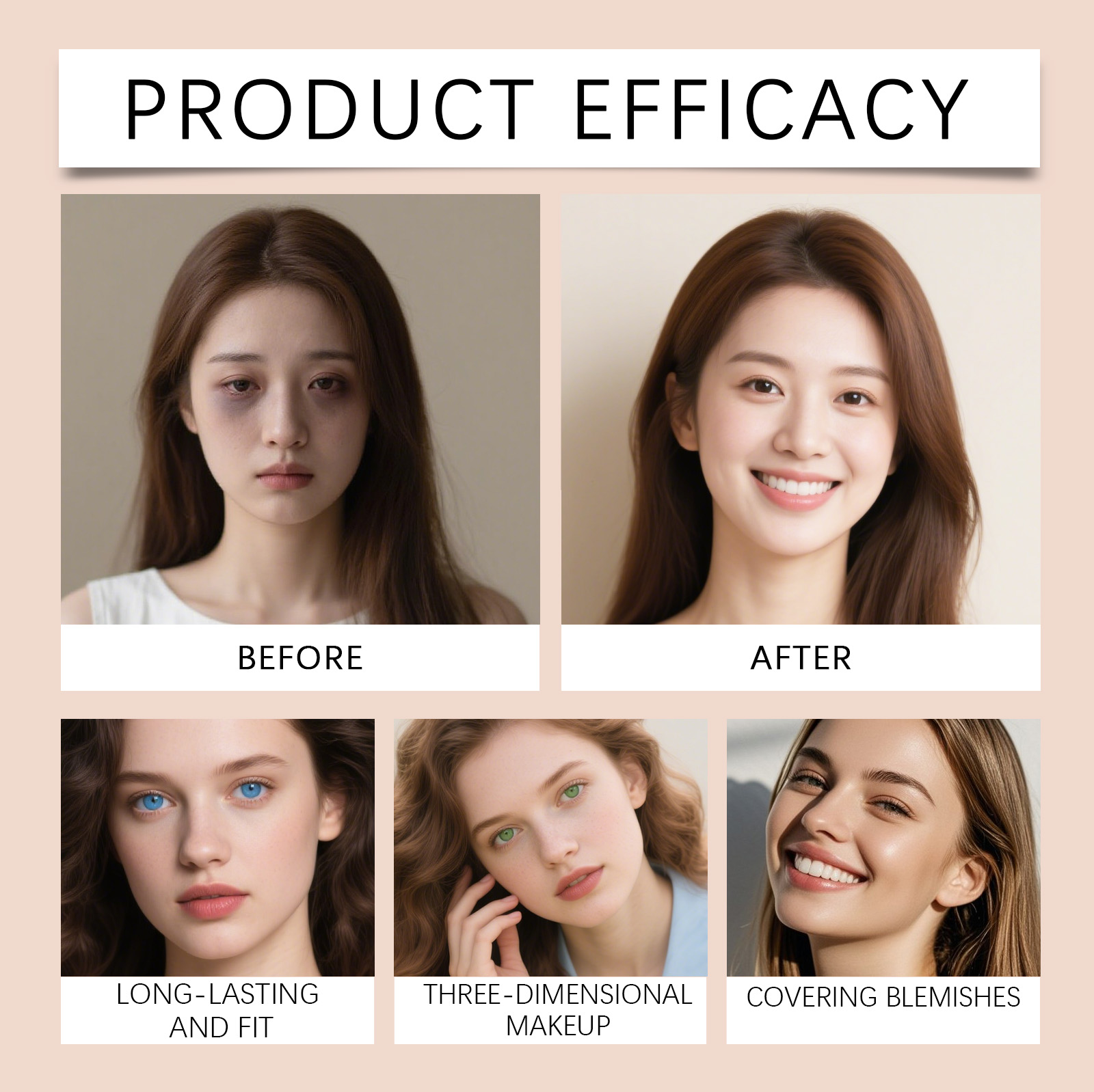 SPF30配合の色付き保湿BBクリーム、ヒアルロン酸配合で肌 - Group Head Brush のレビューと価格