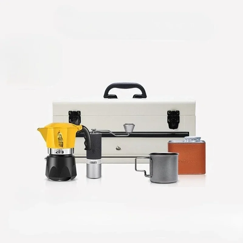 キャンプ用コーヒーボックス モカポット アウトドアギフトボッ - Coffee Equipment Gift Set のレビューと価格