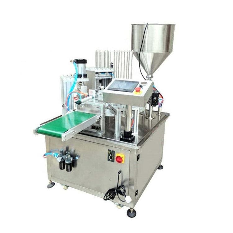 自動回転式カップ充填シーリング機、コーヒー粉末、蜂蜜、ソース - Coffee Jelly Equipment のレビューと価格