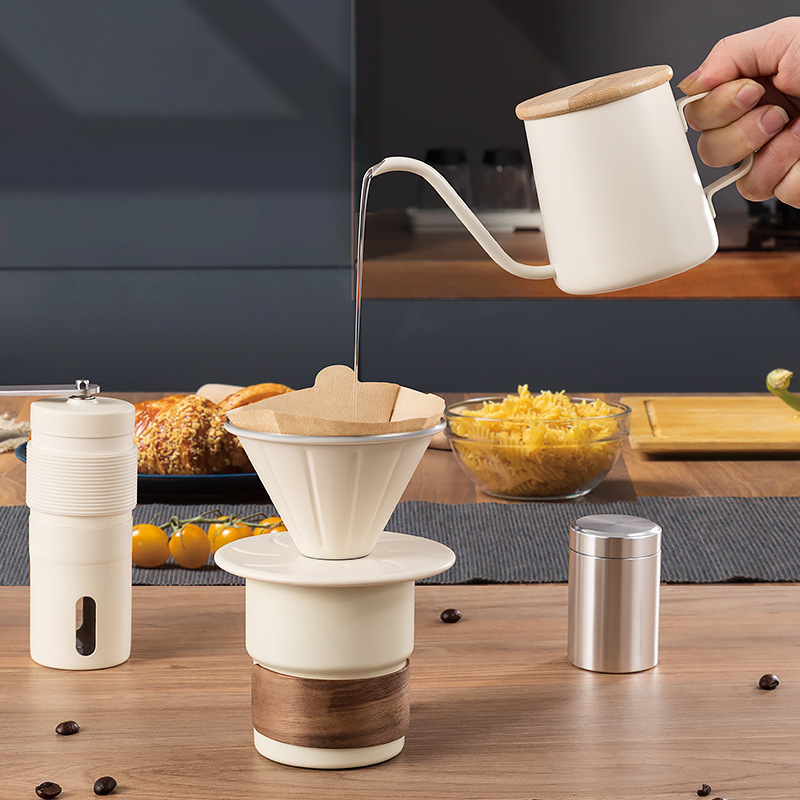 手淹れコーヒーポットセット、ポータブルコーヒーメーカー、アウ - Coffee Equipment Gift Set のレビューと価格