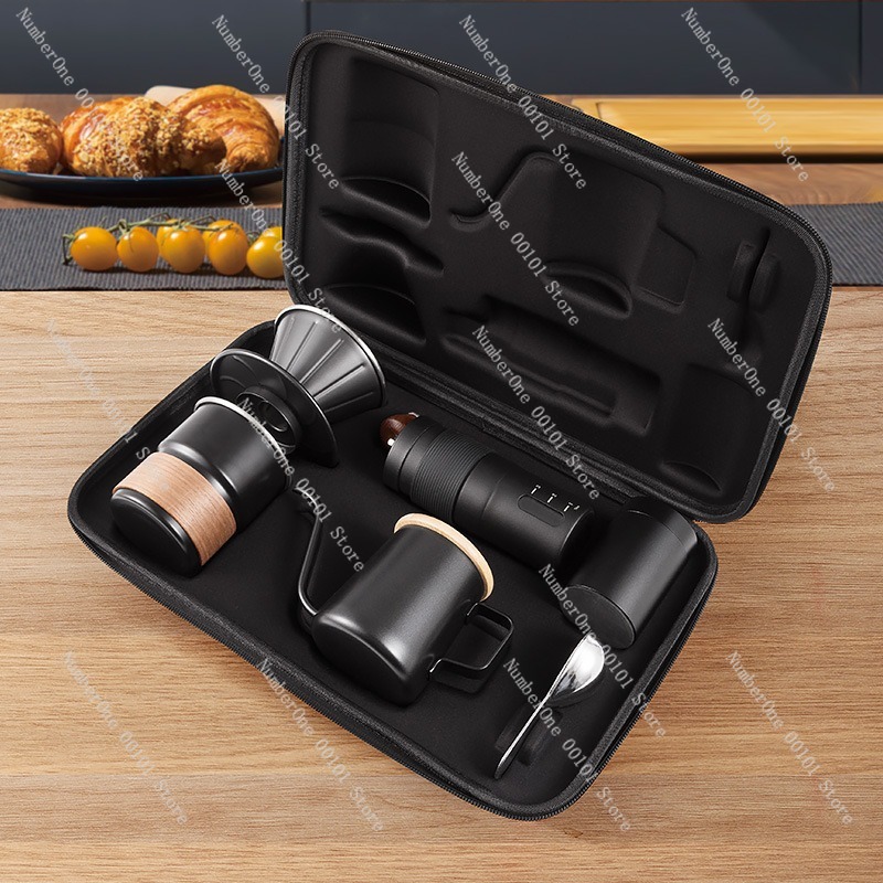 ポータブルハンドドリップコーヒーメーカーセット アウトドアキ - Coffee Equipment Gift Set のレビューと価格