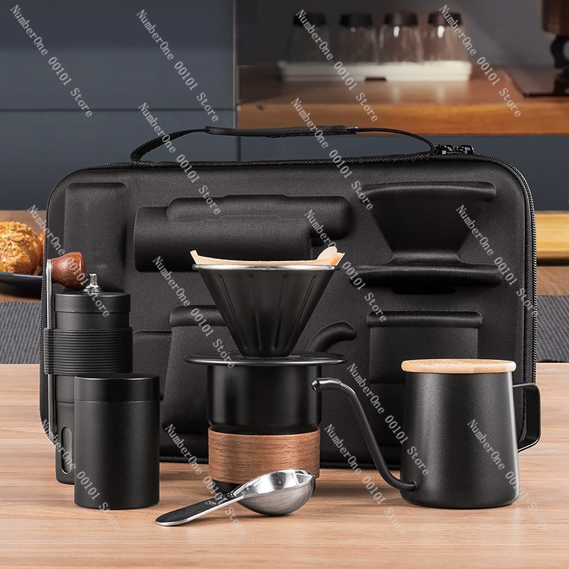 ポータブルハンドドリップコーヒーメーカーセット アウトドアキ - Coffee Equipment Gift Set のレビューと価格