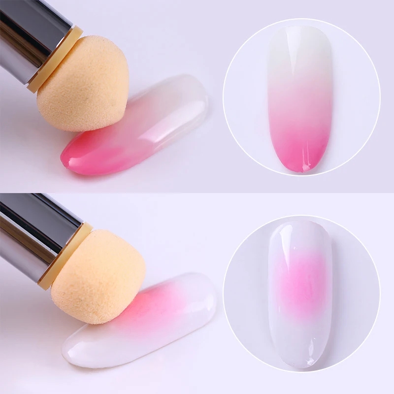 ラウンドシャープヘッドスポンジヘッド交換ネイルアートジェルポ - Group Head Brush のレビューと価格