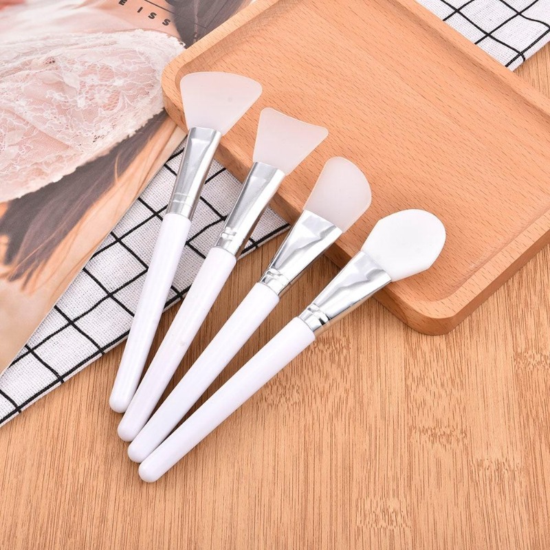 4 ピース/セット白メイクシリコーンフェイシャルマスクブラシ - Group Head Brush のレビューと価格