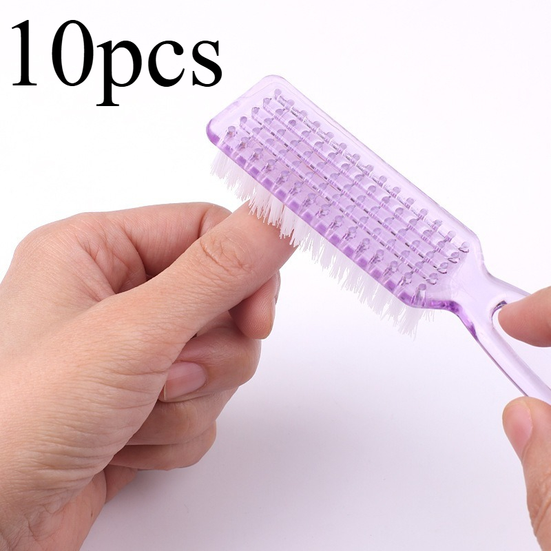 10個入りロングハンドルネイルケアツール：角型ヘッドネイルブ - Group Head Brush のレビューと価格
