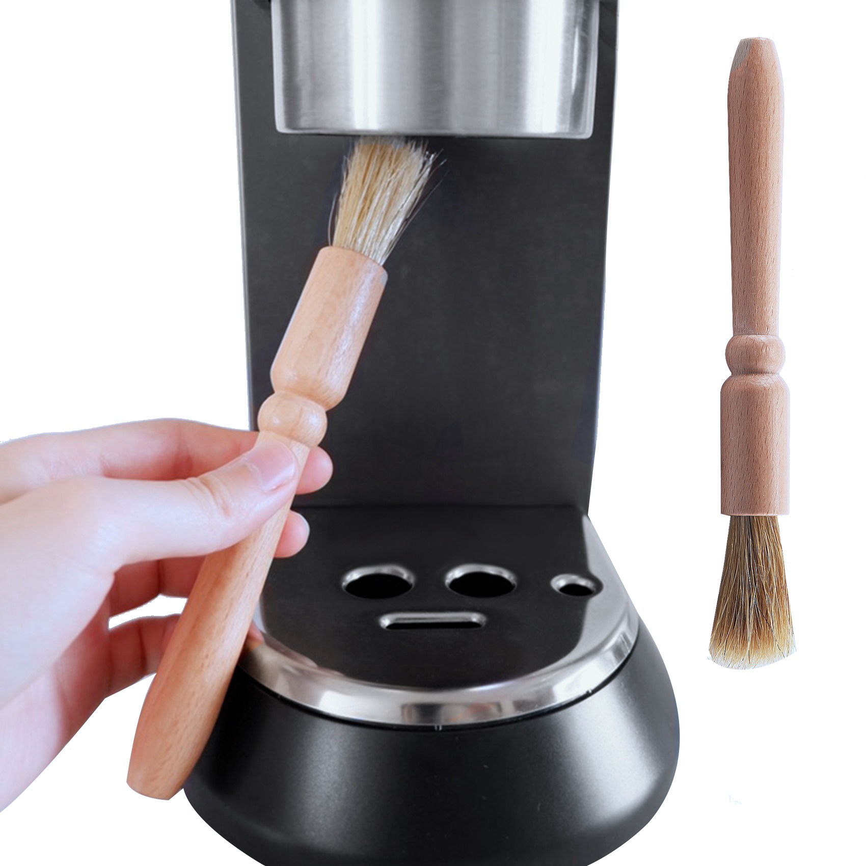 BAAJ-4 個コーヒーマシンクリーニングセットコーヒーグラ - Group Head Brush のレビューと価格